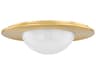 Hudson Valley Geraldton 1-Light Aged Brass Flush Mount