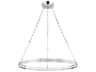 Hudson Valley Rosendale 1-Light Polished Nickel Glass LED Round Pendant