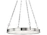 Hudson Valley Kirby 1-Light Polished Nickel White LED Round Chandelier