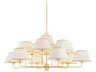 Hudson Valley Durland 13-Light Aged Brass Candelabra Chandelier