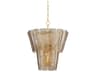 Hudson Valley Cassian 10-Light Vintage Gold Leaf Bronze Tiered Chandelier