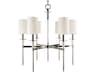 Hudson Valley Amherst 6-Light Polished Nickel Candelabra Cylinder Chandelier