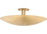 Hudson Valley Bern 3-Light Vintage Brass Bowl Semi Flush Mount