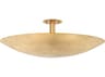 Hudson Valley Bern 3-Light Vintage Brass Bowl Semi Flush Mount
