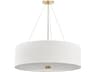 Hudson Valley Ashland 6-Light Aged Brass Round Pendant