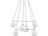 Hudson Valley Asbury Park 6-Light Polished Nickel Globe Chandelier