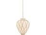Hudson Valley Apple 1-Light Aged Brass Round Pendant