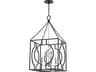 Hudson Valley Octavio 8-Light Aged Iron Polished Nickel Combo Black Lantern Pendant