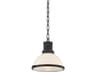 Hudson Valley Pinesbridge 1-Light Distressed Bronze Black Dome Mini Pendant