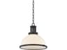 Hudson Valley Pinesbridge 1-Light Distressed Bronze Black Dome Pendant