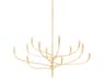 Hudson Valley Labra 12-Light Vintage Gold Leaf Chandelier