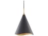 Hudson Valley Martini 1-Light Gold Leaf Black Combo Pendant