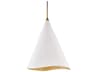 Hudson Valley Martini 1-Light Gold Leaf Soft Off White Combo Pendant