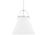 Hudson Valley Aldridge 1-Light Polished Nickel Off White Pendant