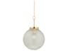 Hudson Valley Falls Mills 1-Light Aged Brass Globe Pendant