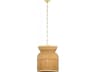 Hudson Valley Parkchester 1-Light Aged Brass Cylinder Pendant