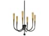 Hudson Valley Adley 6-Light Gradient Brass Linear Chandelier