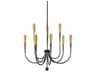 Hudson Valley Adley 9-Light Gradient Brass Linear Chandelier