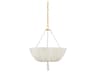 Hudson Valley Carolina 3-Light Aged Brass White Pendant
