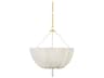Hudson Valley Carolina 3-Light Aged Brass White Pendant