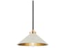 Hudson Valley Clivedon 1-Light Aged Brass White Mini Pendant