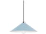Hudson Valley Clivedon 1-Light Polished Nickel Blue Pendant