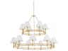 Hudson Valley Howard 15-Light Aged Brass Candelabra Chandelier