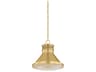 Hudson Valley Highclere 1-Light Aged Brass Mini Pendant