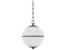 Hudson Valley Sphere 1-Light Distressed Bronze Clear Glass Globe Pendant