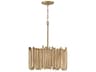 Hinkley Roca 3-Light Burnished Gold Drum Pendant