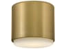 Hinkley Cedric 1-Light Lacquered Brass Cylinder Flush Mount