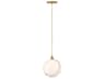 Hinkley Skye 1-Light Heritage Brass Globe Mini Pendant