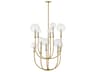 Hinkley Alchemy 10-Light Lacquered Brass Globe Tiered Chandelier