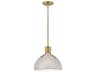 Hinkley Argo 1-Light Light Taupe Brass LED Dome Pendant