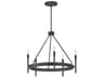 Hinkley Tress 5-Light Forged Iron Black Candelabra Chandelier