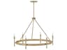 Hinkley Tress 6-Light Champagne Gold Candelabra Chandelier