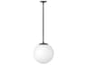 Hinkley Warby 1-Light Black Glass Globe Pendant