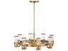 Hinkley Reeve 8-Light Heritage Brass Cylinder Chandelier