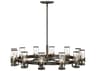 Hinkley Reeve 12-Light Black Oxide Cylinder Chandelier