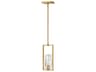 Hinkley Ana 1-Light Heritage Brass Crystal Mini Pendant