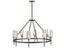 Hinkley Ana 8-Light Black Oxide Crystal Chandelier