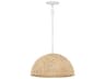 Hinkley Dalia 1-Light Textured Plaster Brown Dome Pendant