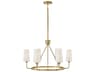 Hinkley Lewis 6-Light Heritage Brass LED Candelabra Chandelier