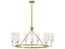 Hinkley Lewis 9-Light Heritage Brass LED Candelabra Chandelier