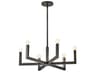 Hinkley Ezra 6-Light Black Oxide Candelabra Chandelier