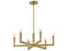 Hinkley Ezra 6-Light Heritage Brass Candelabra Chandelier