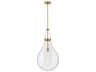 Hinkley Eloise 1-Light Lacquered Brass Glass Pendant