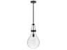 Hinkley Eloise 1-Light Black Glass Mini Pendant