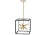 Hinkley Aros 9-Light Black Warm Brass Sputnik Pendant