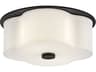 Hinkley Delaney 2-Light Black Geometric Flush Mount